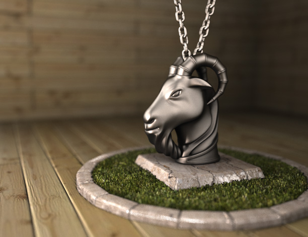 GoatPendant:シルバーアクセサリー925