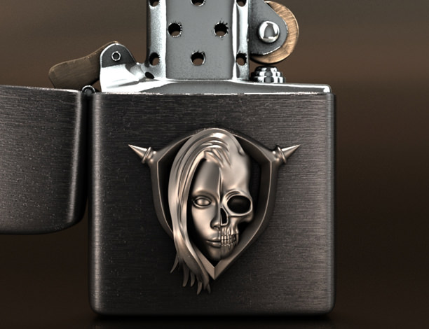 Half Skull Ver.2:シルバーアクセサリー925