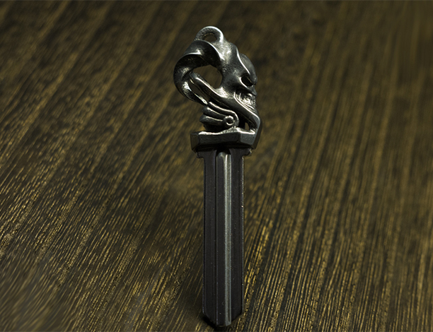 Spiral Skull Custom Key:シルバーアクセサリー925