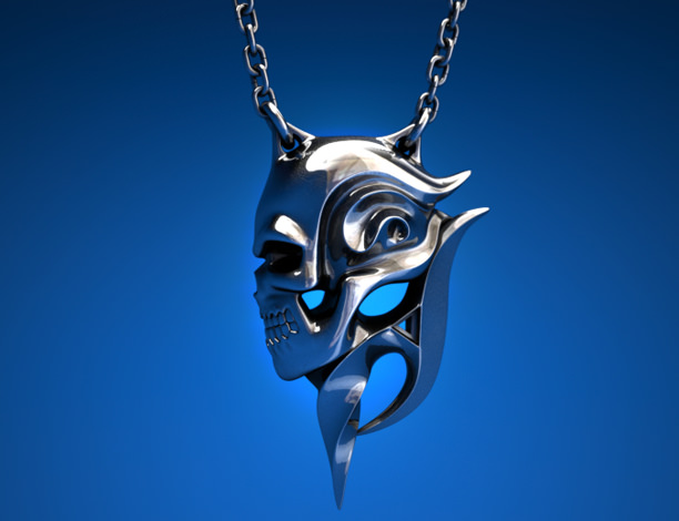 Swirl Skull:シルバーアクセサリー925